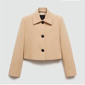 Mango Short Tan Coat
